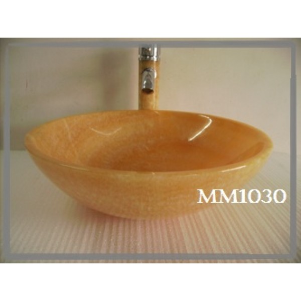 Раковина из камня (желтый оникс)  MM1030