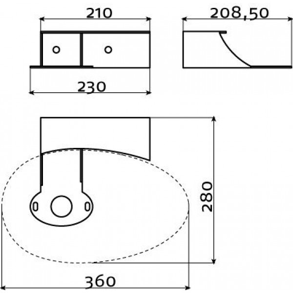 Металлическая консоль для раковины First (CL/07.39112)