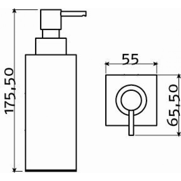 Настольный дозатор для жидкого мыла (CL/09.01.126.41)