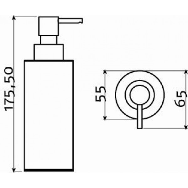 Настольный дозатор для жидкого мыла 200 мл (SJ/09.26040.01)